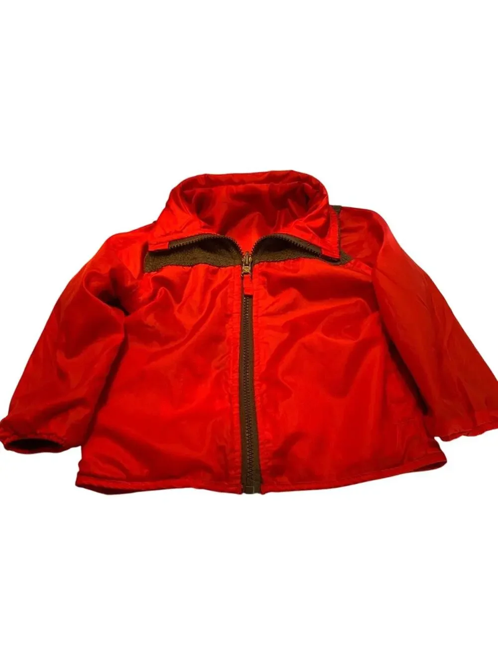 OSHGOSH B’GOSH Boy’s Reversible Zip Up Jacket - Red/Blue/Grey - Size: 2T